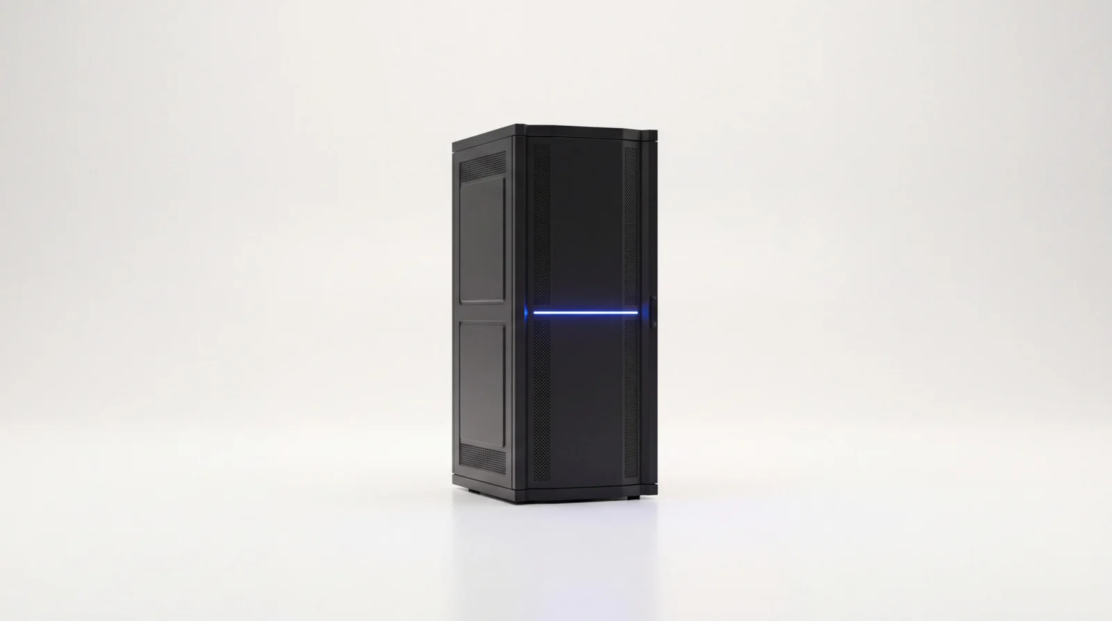 On-premise server rack running private language models